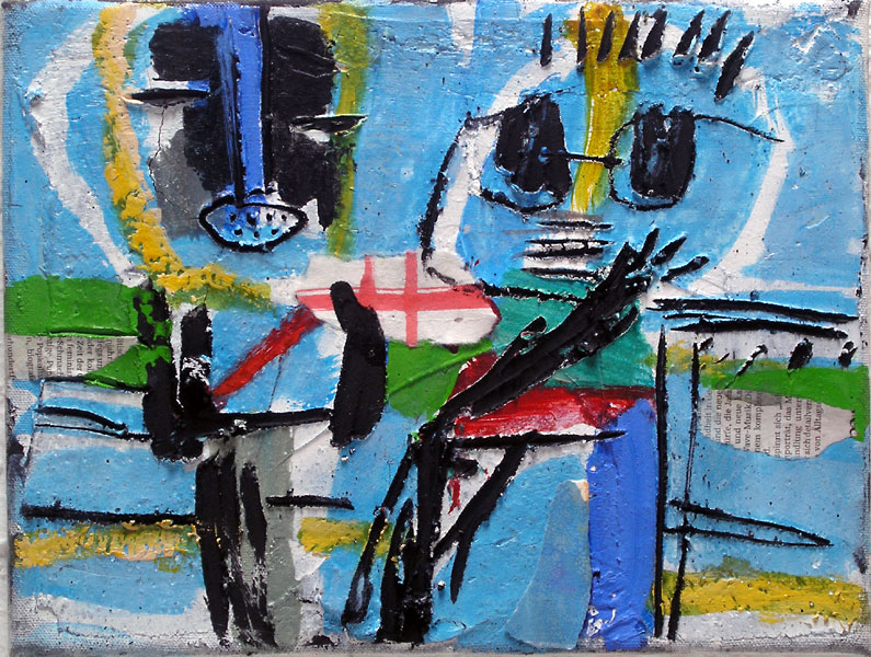 Figur in Grau Menno Fahl Malerei Bild 3