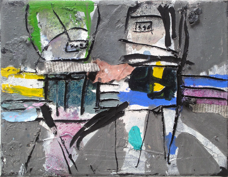 Figur in Grau Menno Fahl Malerei Bild 3