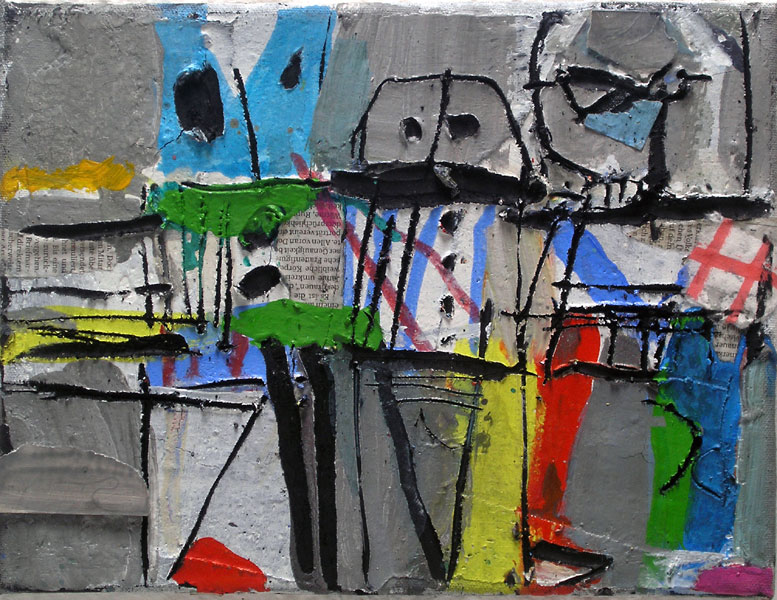 Figur in Grau Menno Fahl Malerei Bild 3